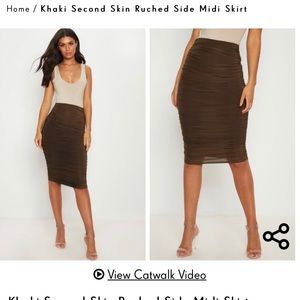 👡pretty little thing midi skirt👡